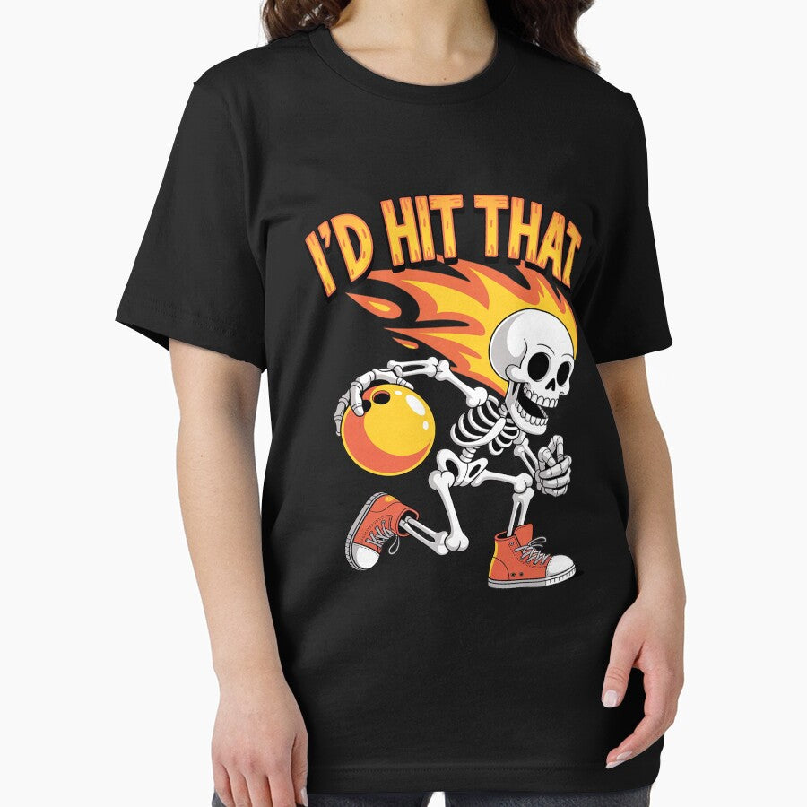 Funny Skeleton Bowling Id Hit That by BlackStars3Neon