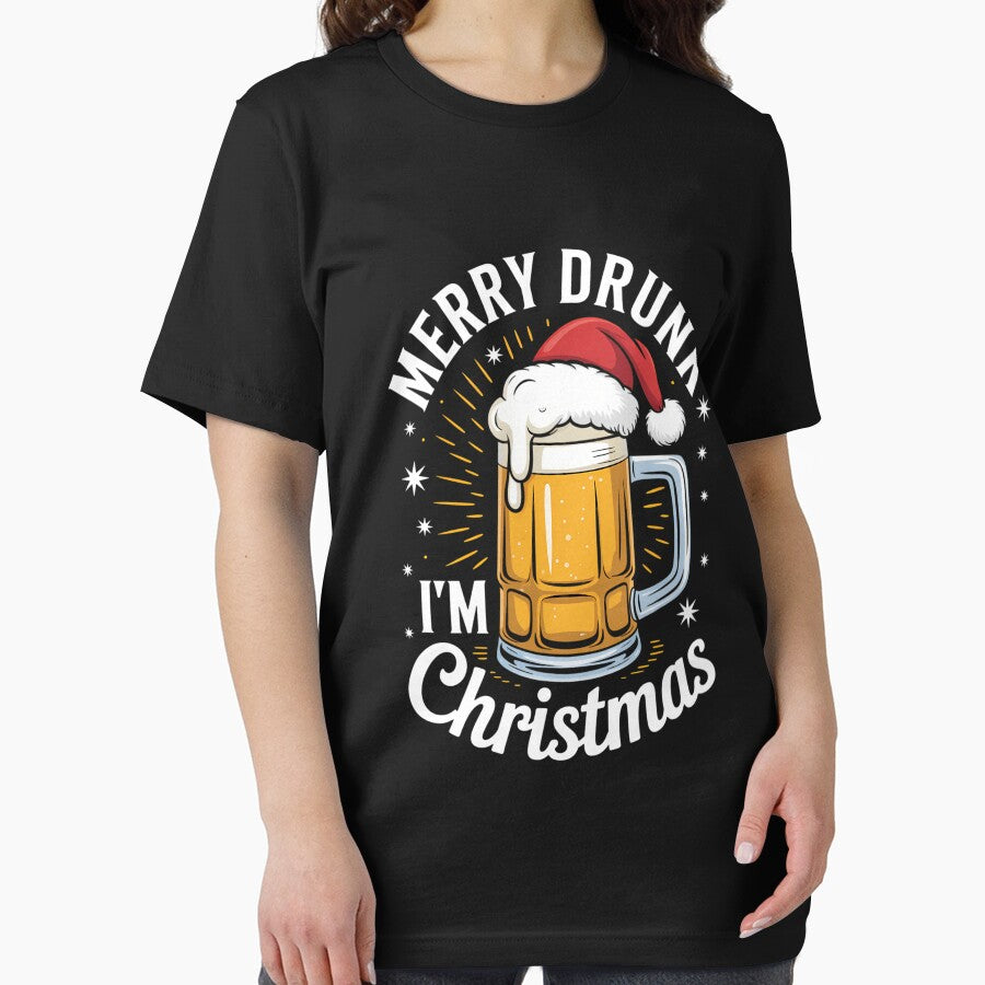 Merry Drunk  Christmas Funny Beer Santa by CookWorldLaughs