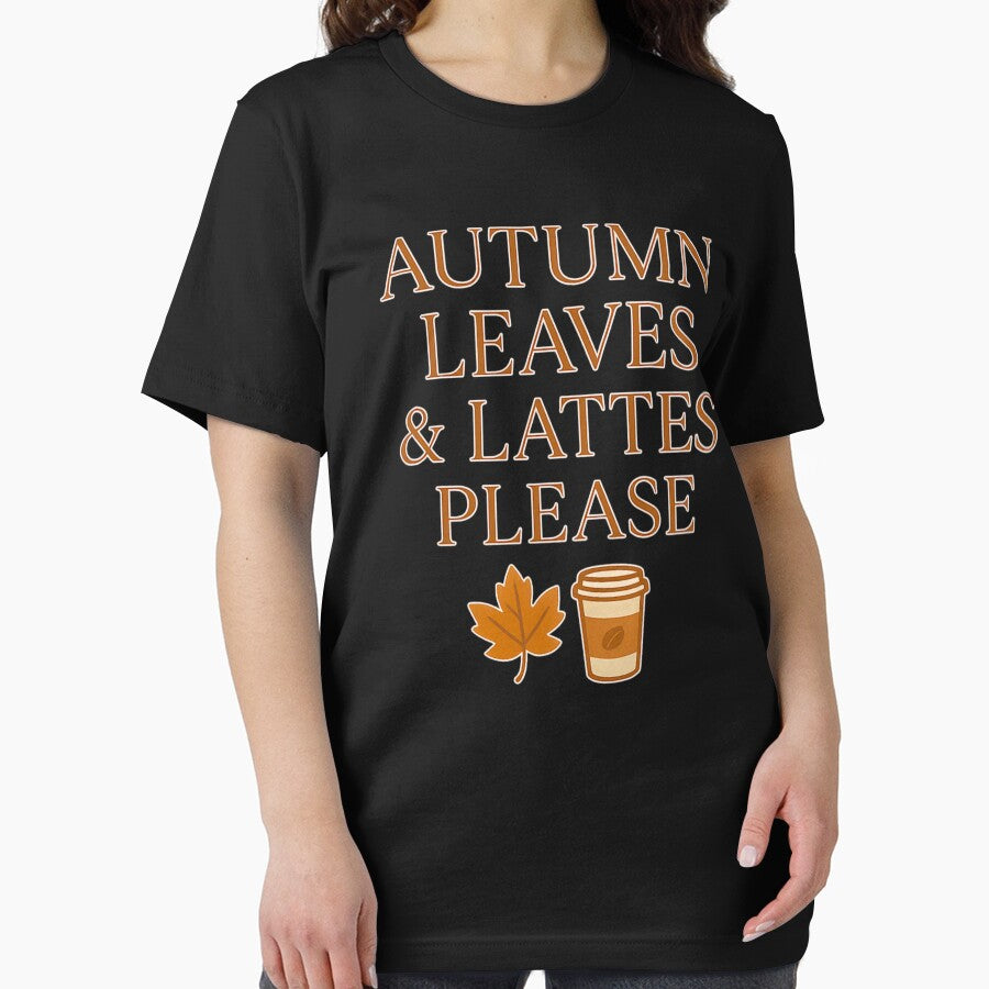 Autumn Leaves And Lattes Please Fall Season Quote Cozy Coffee Design by tigger shop
