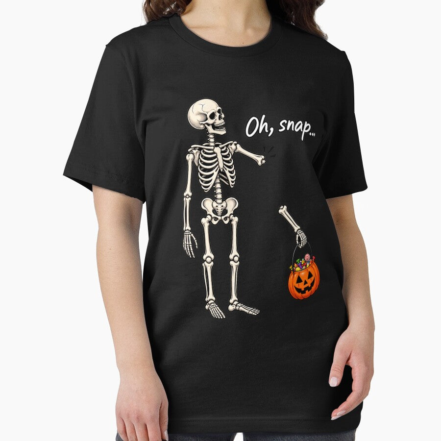 Skeleton Oh Snap Funny Saying Quote Halloween by will freed18