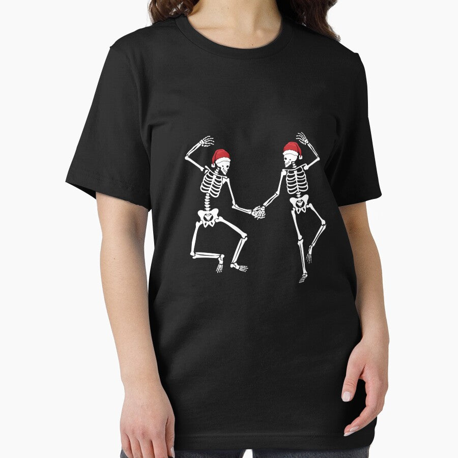 Christmas Skeletons In Love Couples Goth Dancing Skeletons Gear by DynamicDesign