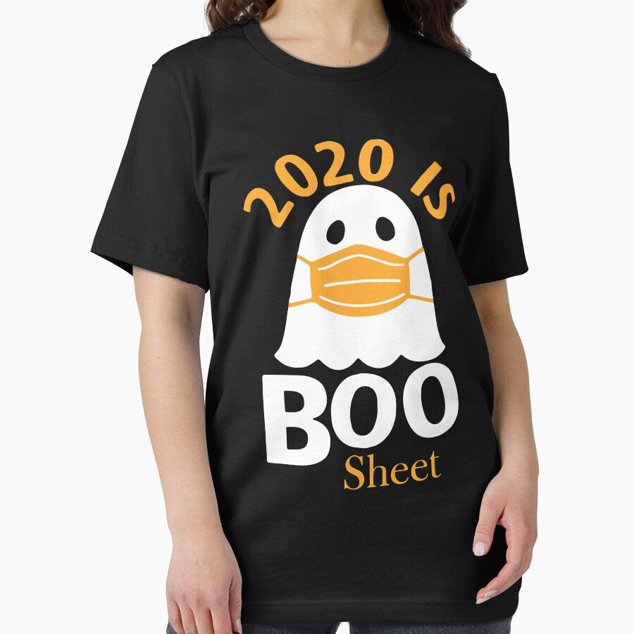 2020 is boo sheet ghost in mask halloween by MonaMortiz