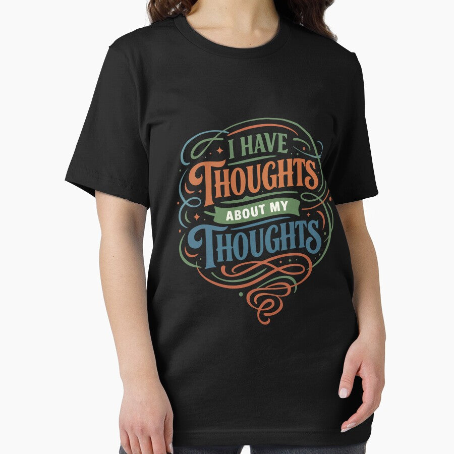 I Have Thoughts About My Thoughts Funny Gift for Overthinkers, Philosophers & Introverts by stylishdzign
