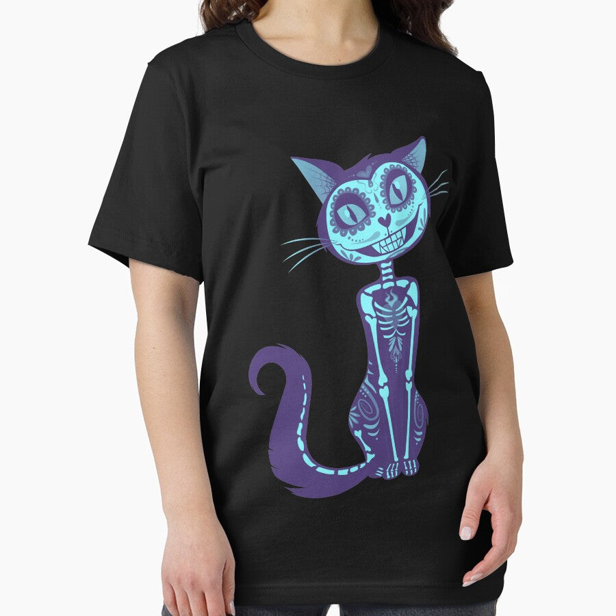 Spooky Cat Blue - Spooky Halloween by RudeBeeDesigns