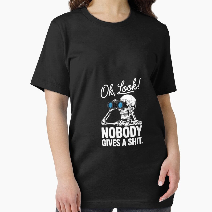 Skeleton Oh Look Nobody Gives A Shit by PowAcademy