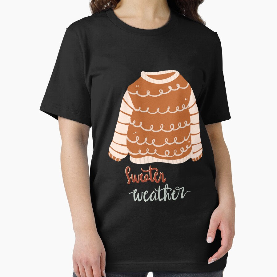 Cozy Sweater Weather T-Shirt | Autumn Fall Fashion Hygge Tee by FestivityFinds