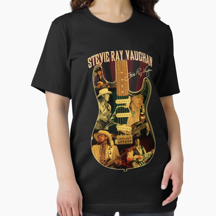 Guitarist Blues Man Vaughan 70s Retro Men Women by THERETROBLUES