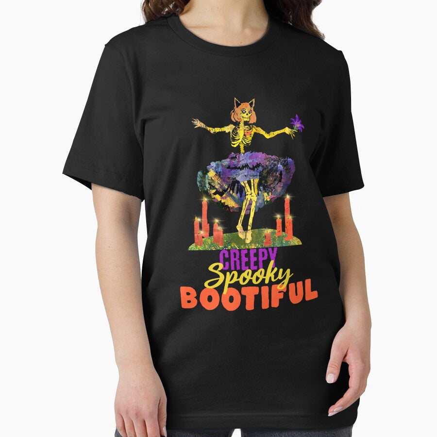 Creepy Spooky Bootiful Halloween Shirt by ginaisarty