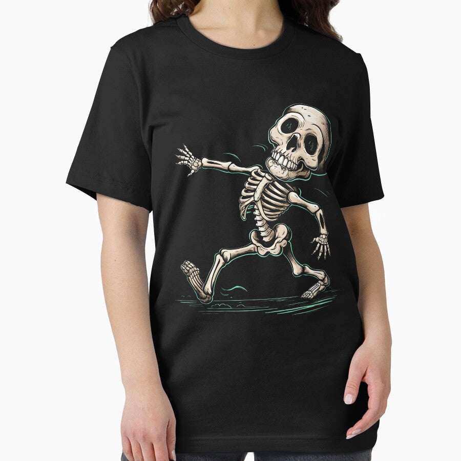 Funny Dancing Skeleton Halloween by Quirky Shirts