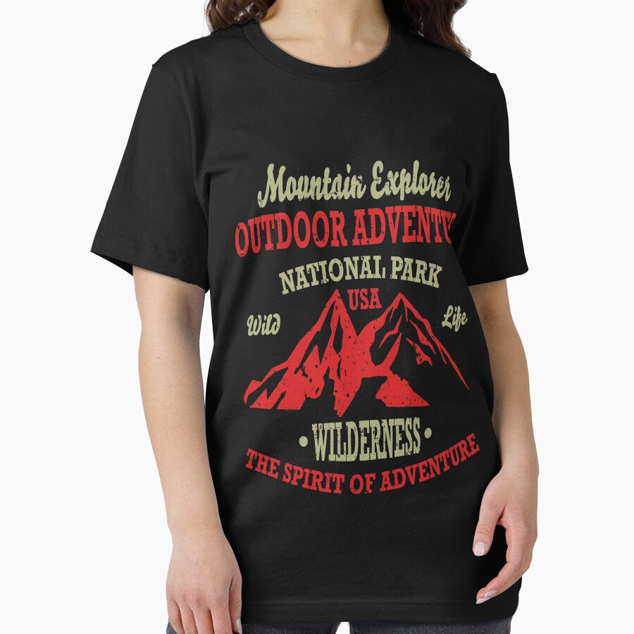 Mountain Explorer Retro Vintage Distressed Design by JakeRhodes