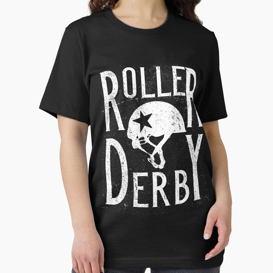 Roller Derby Helmet Retro Vintage Distressed Design by JakeRhodes