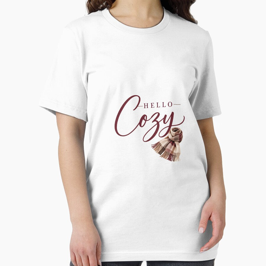 Hello Cozy Autumn Scarf Quote by Sugar & Steam Studio
