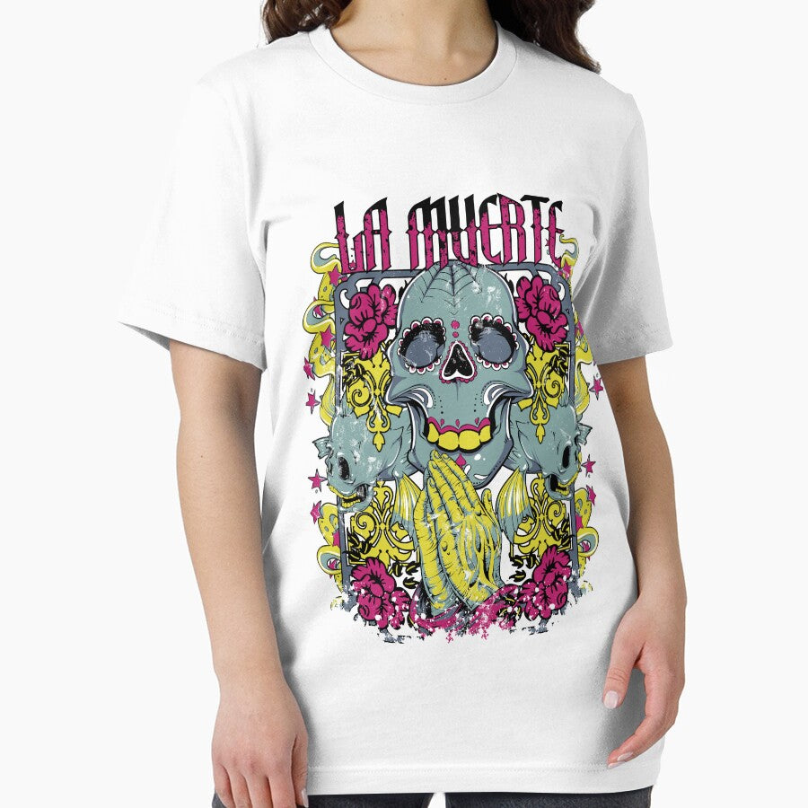 Praying Sugar Skull Flourih by TADYSHOP