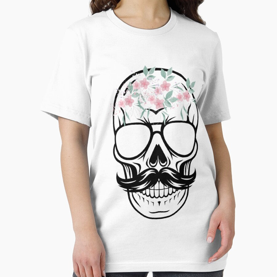 Funny Skeleton with Flowers by funkyfreshfinds