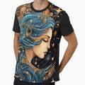 Celestial Boho Blue Lady by Hawk Lake Art