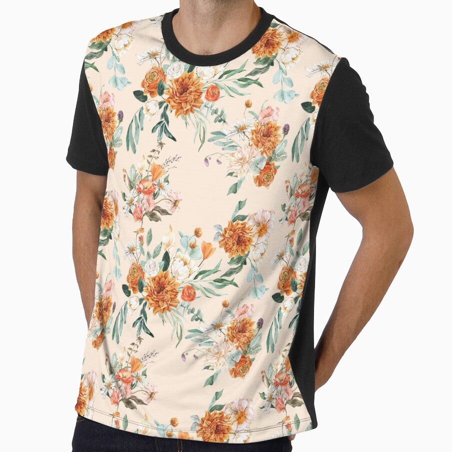 Burnt Orange Fall Floral by ArtofAddison