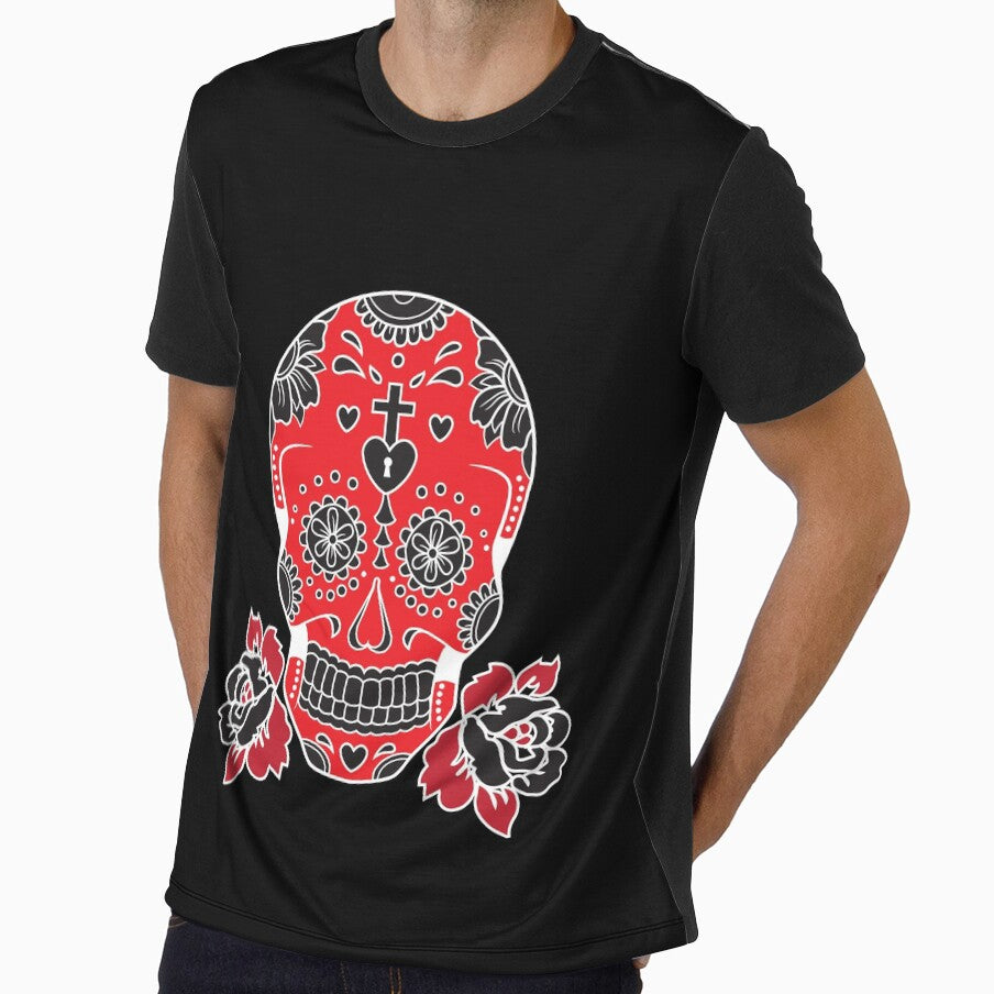 Red sugar skull by bles-art