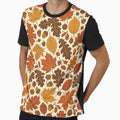Pressed Autumn Leaves Seamless Pattern | Autumn Aesthetic Repeat Design by StickyGuys