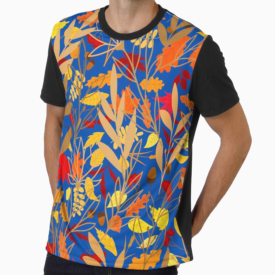 Autumn Fall Leaves Patterned by Designs By YL