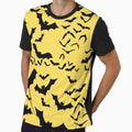 Bats on Yellow by iMEGinary-World