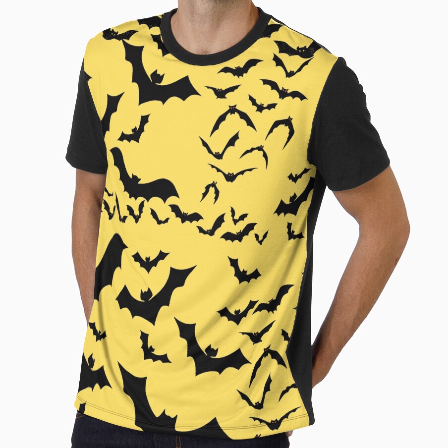 Bats on Yellow by iMEGinary-World