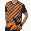 Super spooky halloween bats and pumpkins stripes by chihuahuashower