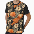 Autumn Pumpkin Floral Pattern by Sromwit Bunrid
