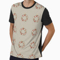 Retro Cute Floral Christmas Pattern in Delicate Colours with Star by SamJanner