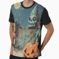 Retro Halloween Haunted Night by Pujo Design