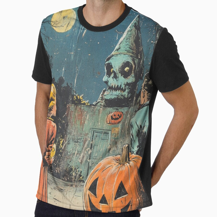 Retro Halloween Haunted Night by Pujo Design