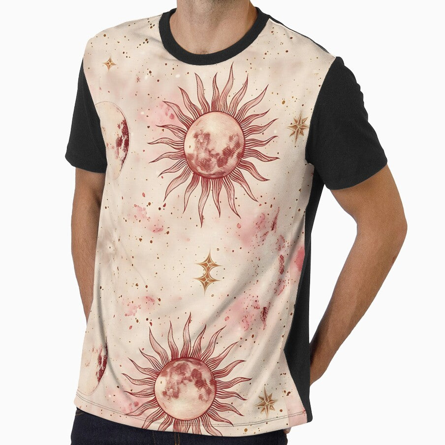 Burgundy Celestial Pattern by darkskydelights