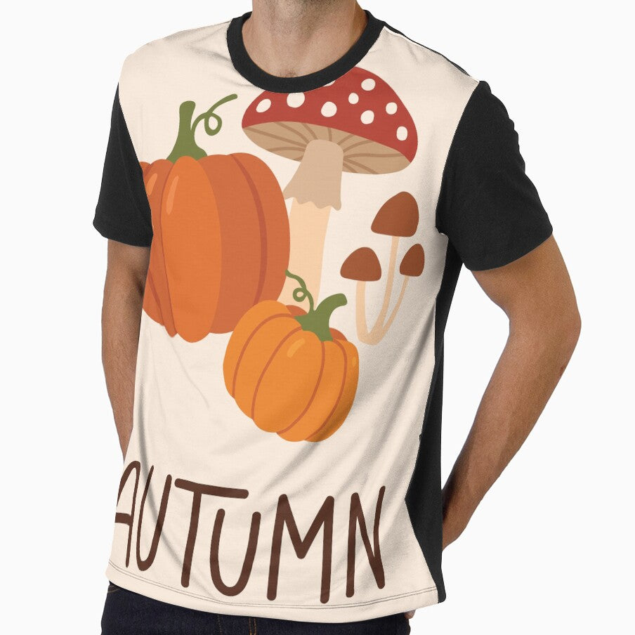 Cozy Autumn Pumpkin and Mushroom Harvest by BetweenForms