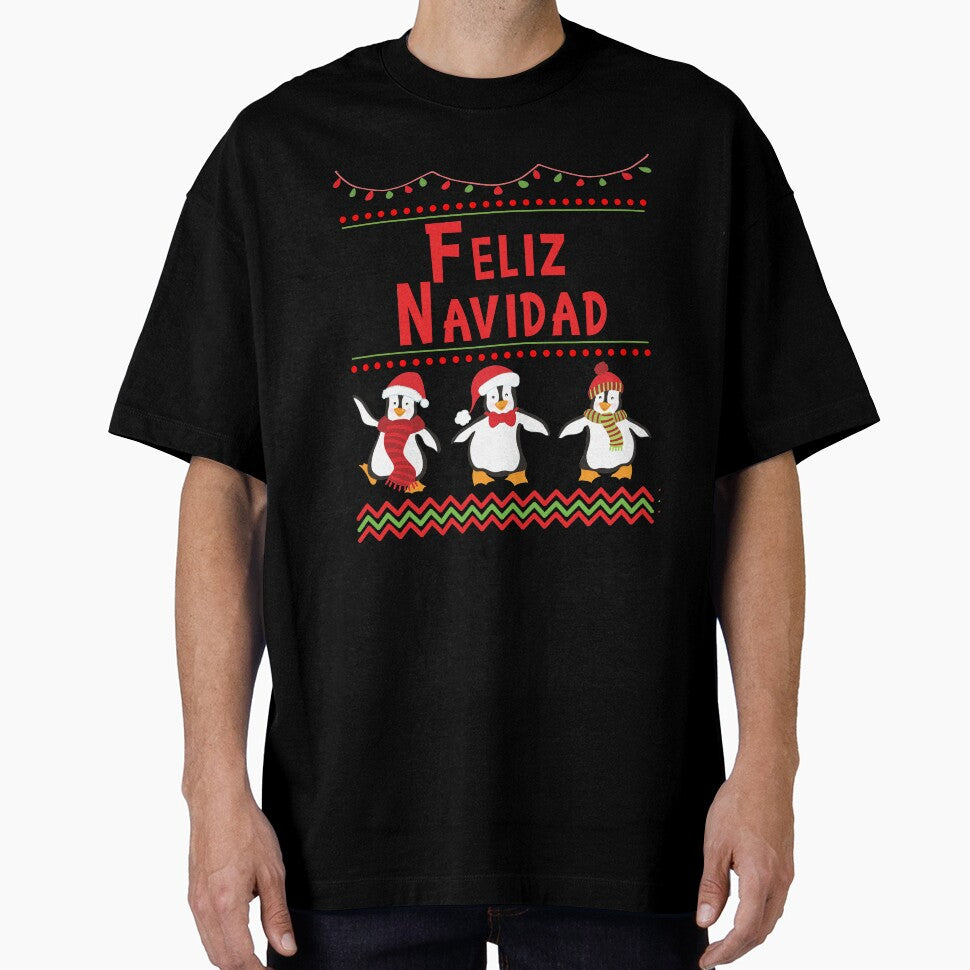 Feliz Navidad Christmas Penguin Holiday Design by SpiritWestDesig