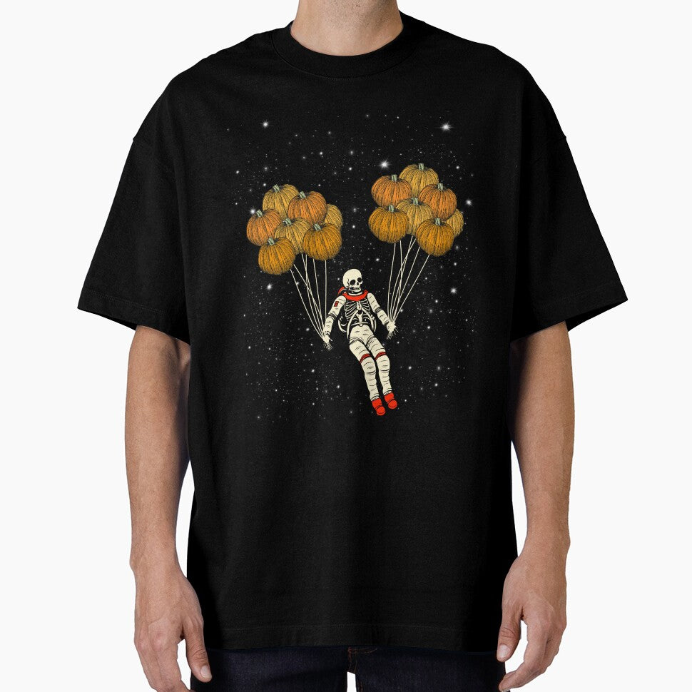 Funny Skeleton Astronaut With Pumpkin In Hand For Men Women by ahmed2751989