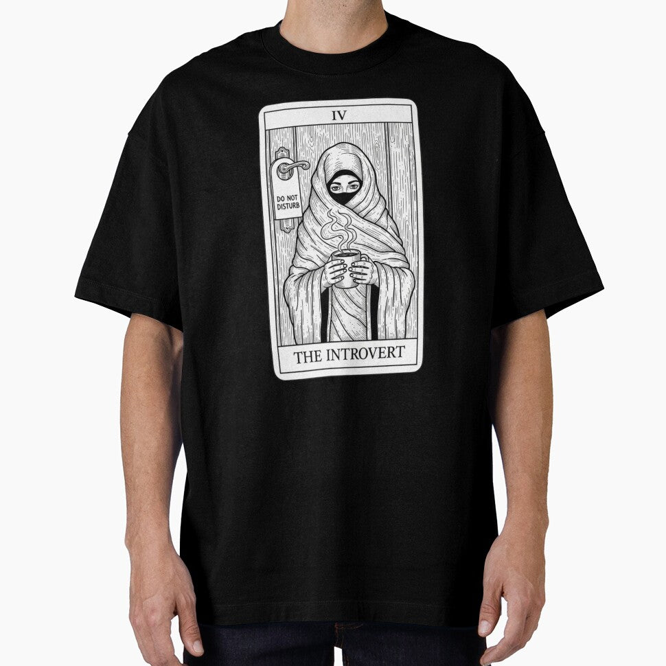 The Introvert - Cozy Blanket Tarot Card T-Shirt by Atlasera Studio
