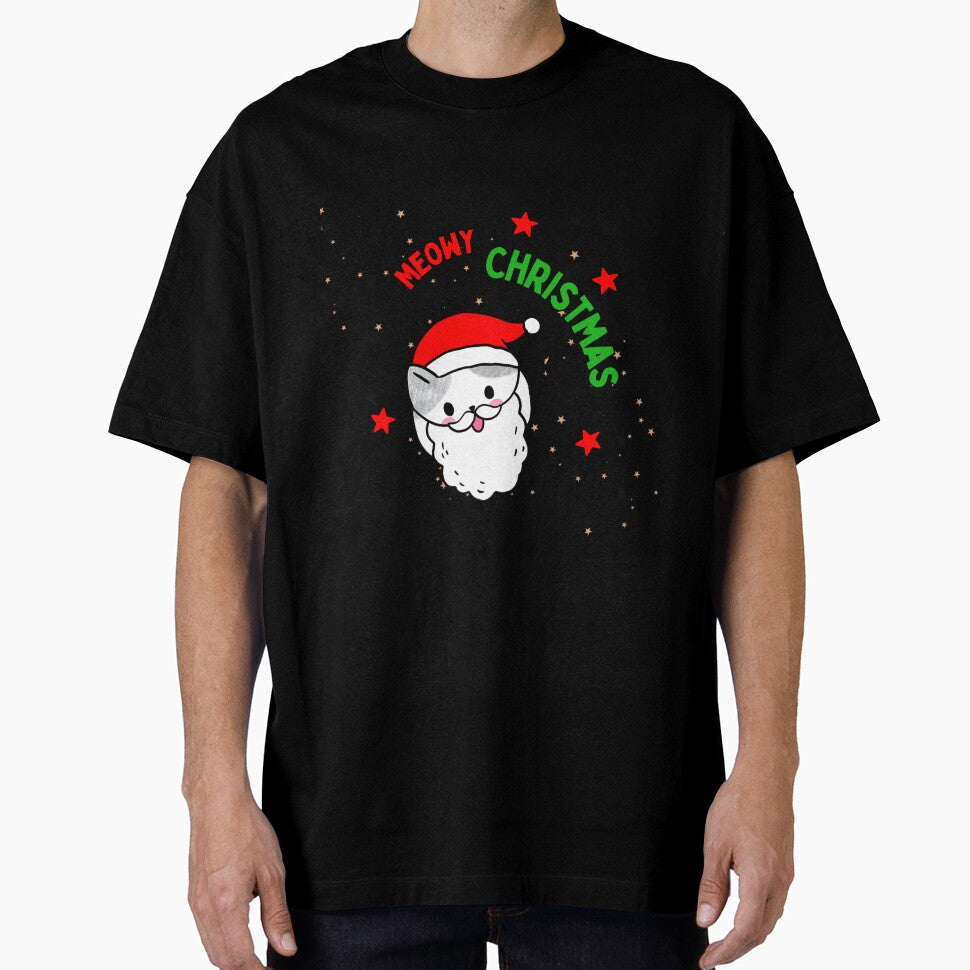 meowy christmas cat christmas meow christmas by CreativaNook