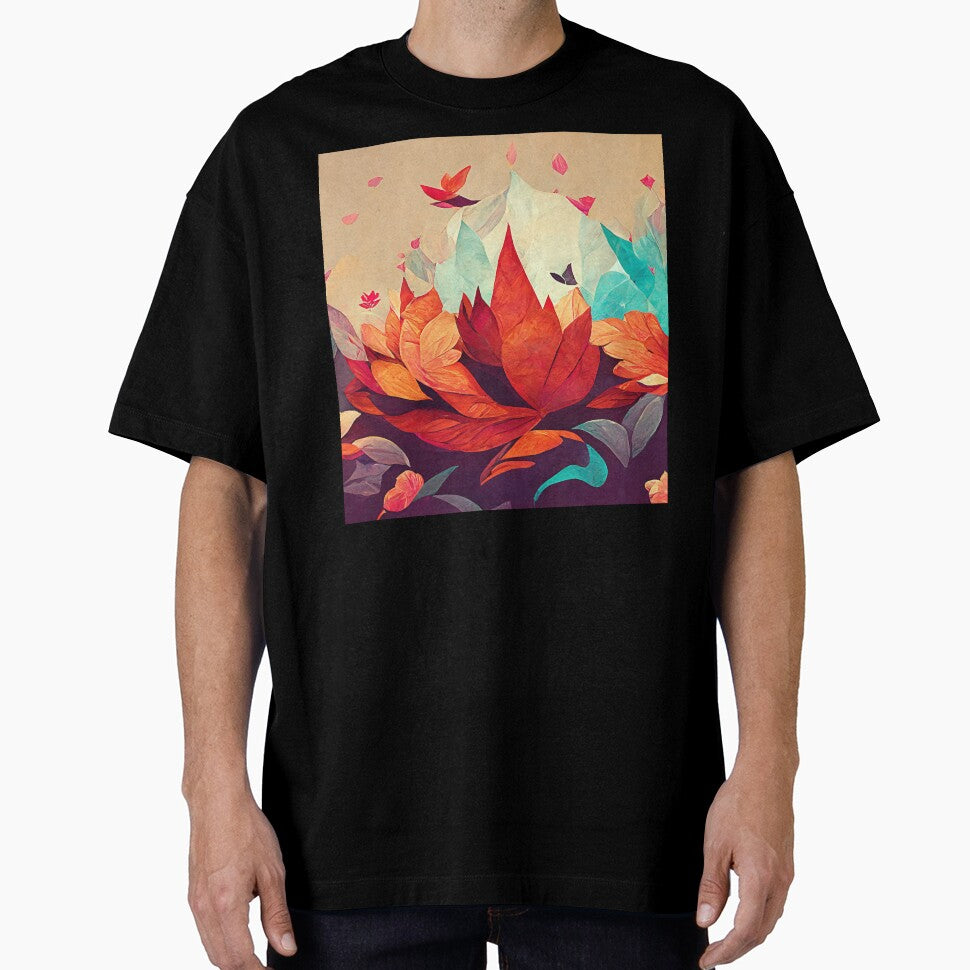 Autumn Leaves - abstract - illustration painting by ONORMAL