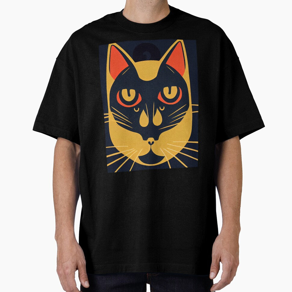 cat halloween orange minimalist by ComicsFactory