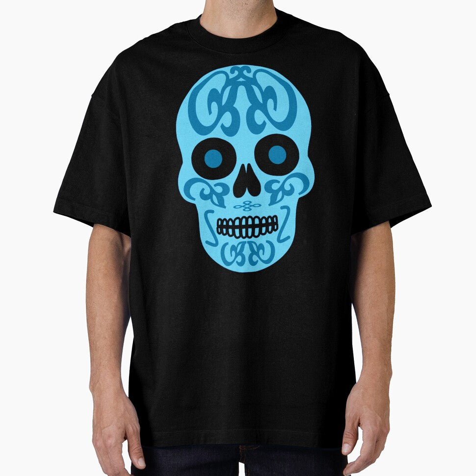 Dia De Los Muertos Sugar Skull blue by mrtraz