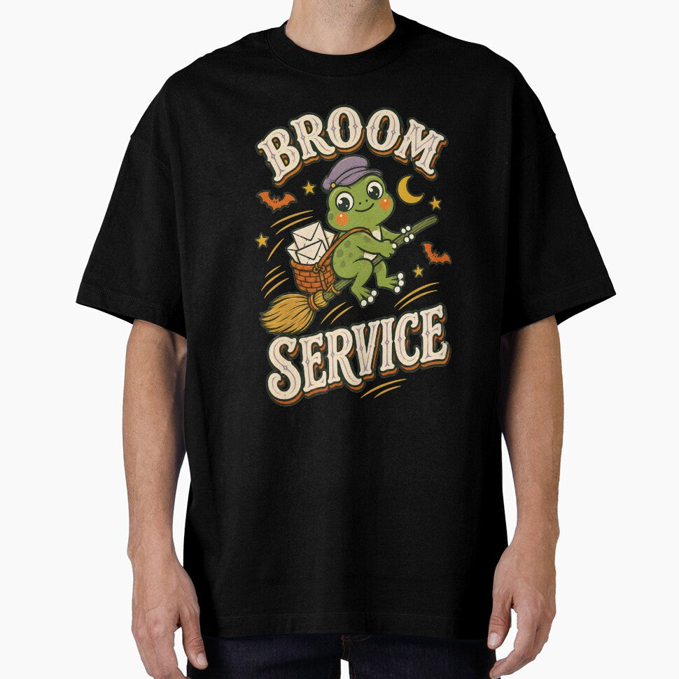 Broom Service – Magical Frog Delivery Humor by  MAD's Recreation Studio
