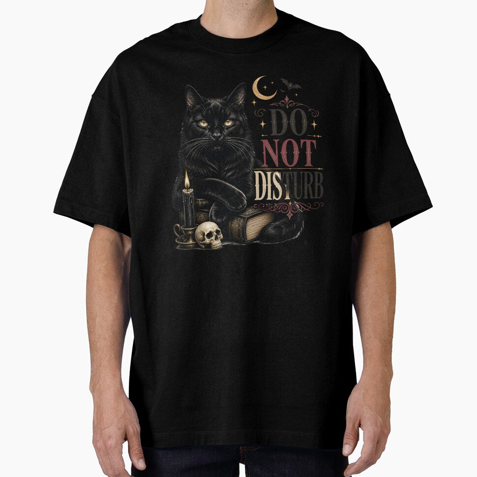Do Not Disturb Cat Retro Halloween Poster Halloween by KristenosNehk
