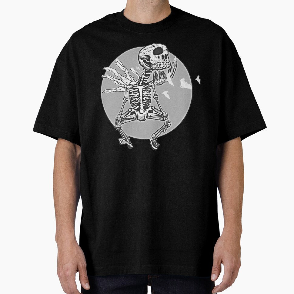Rocker Skeleton Dancing Gray by joanaoberg