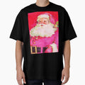 Vintage Christmas Pink Santa Claus by Teetans