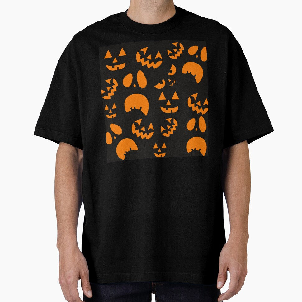 halloween pumpkin face pattern jack o lantern by GoodyLeo