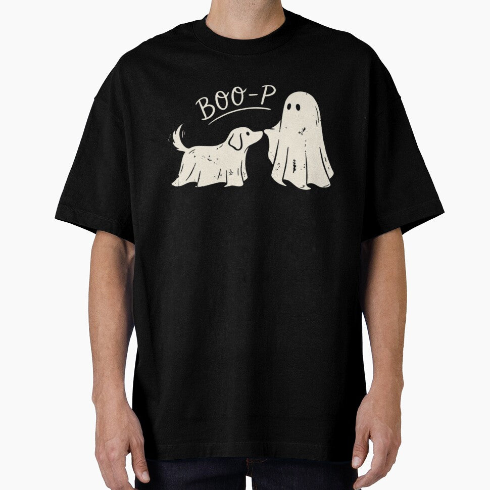 Boo-p Ghost Dog Halloween | Cute Spooky Cartoon Dog Halloween Art by Iceberg Comic Book Lounge