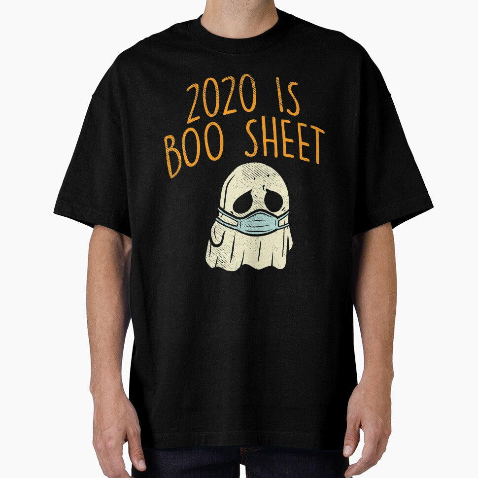 2020 Boo Sheet Face Mask Ghost Halloween Quarantine Bad Year by EvanMcguinness