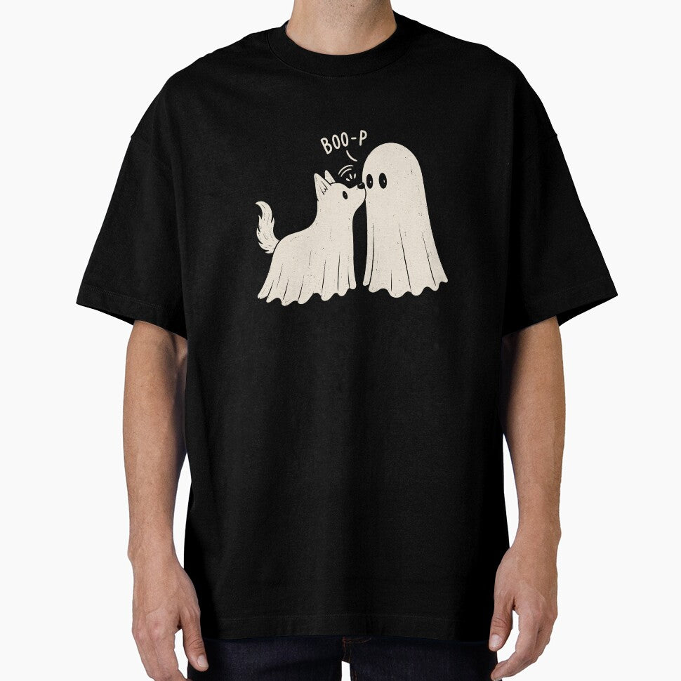 Boo Boo-p Dog Ghost T-shirt, Cute Halloween Dog Lover Gift, Spooky Puppy Graphic Tee, Funny Halloween Dog Lovers by Merchall  store