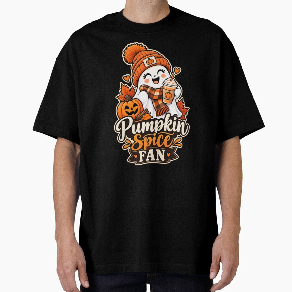 Pumpkin Spice Fan Halloween Ghost Gift Fall Coffee Style by Corvoria