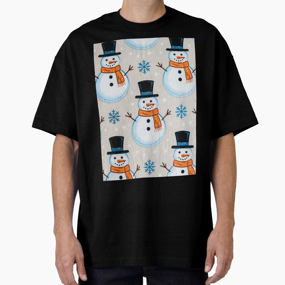 Snowman Pattern with Scarves by SassyArtistry