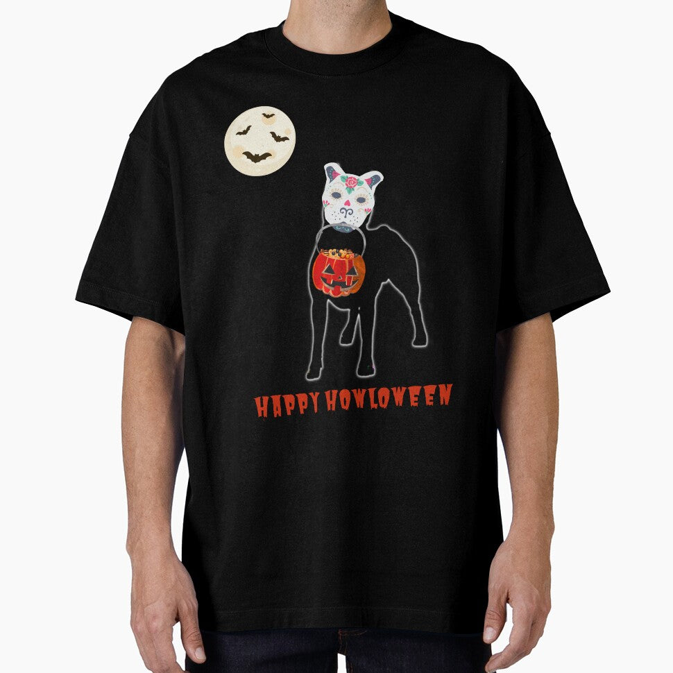 Happy Howloween AmStaff by NiftyTees
